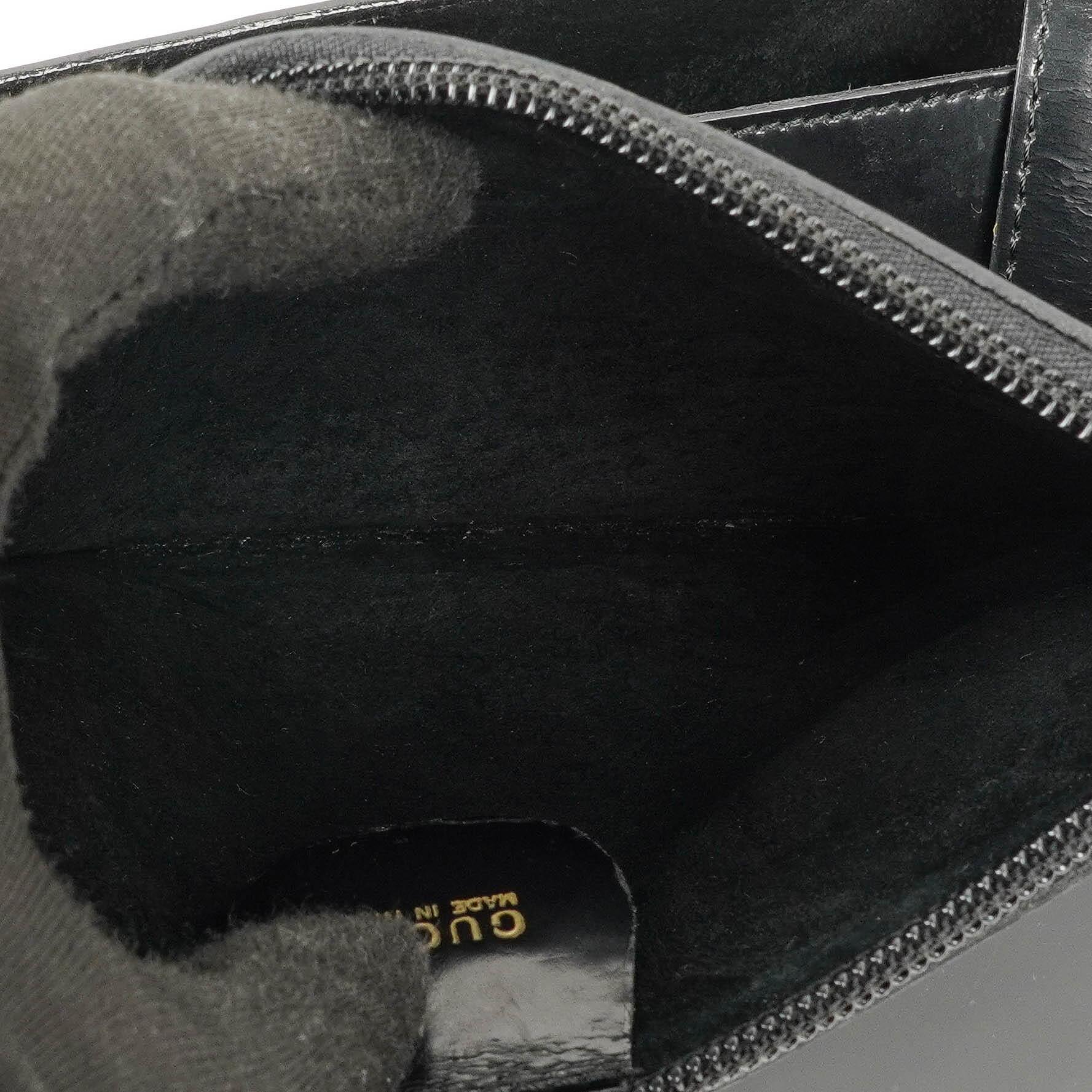 Gucci Tote Tasche aus schwarzem Leder