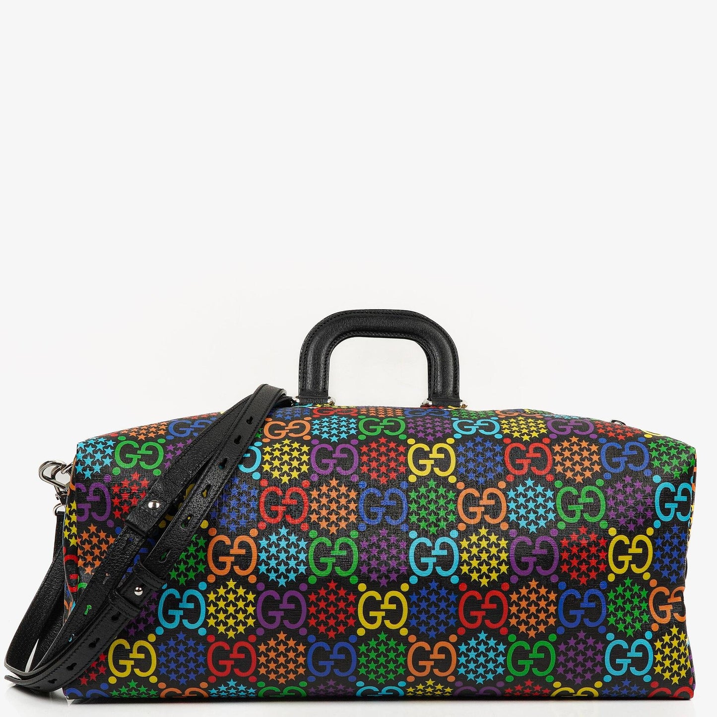 Gucci Duffle Rucksack Psychedelic Schwarz Multicolor GG Supreme Monogram Canvas