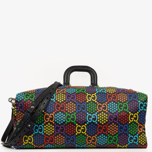 Gucci Duffle Rucksack Psychedelic Schwarz Multicolor GG Supreme Monogram Canvas