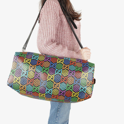 Gucci Duffle Rucksack Psychedelic Schwarz Multicolor GG Supreme Monogram Canvas
