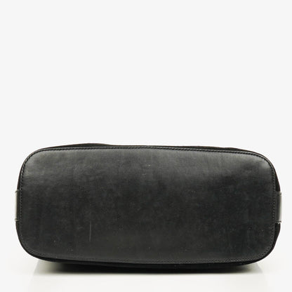 Gucci Schulter-Hobo-Tasche aus schwarzem Wildleder und Leder