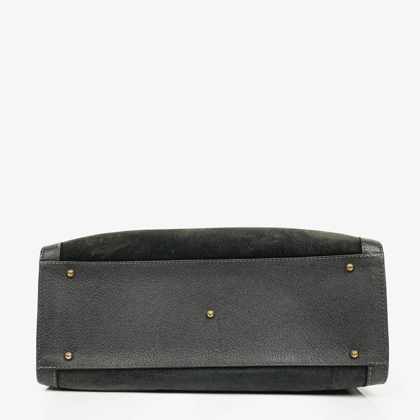 Gucci Diana Bamboo Tote aus schwarzem Vintage-Wildleder und Leder