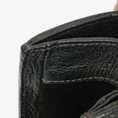 Gucci Diana Bamboo Tote aus schwarzem Vintage-Wildleder und Leder