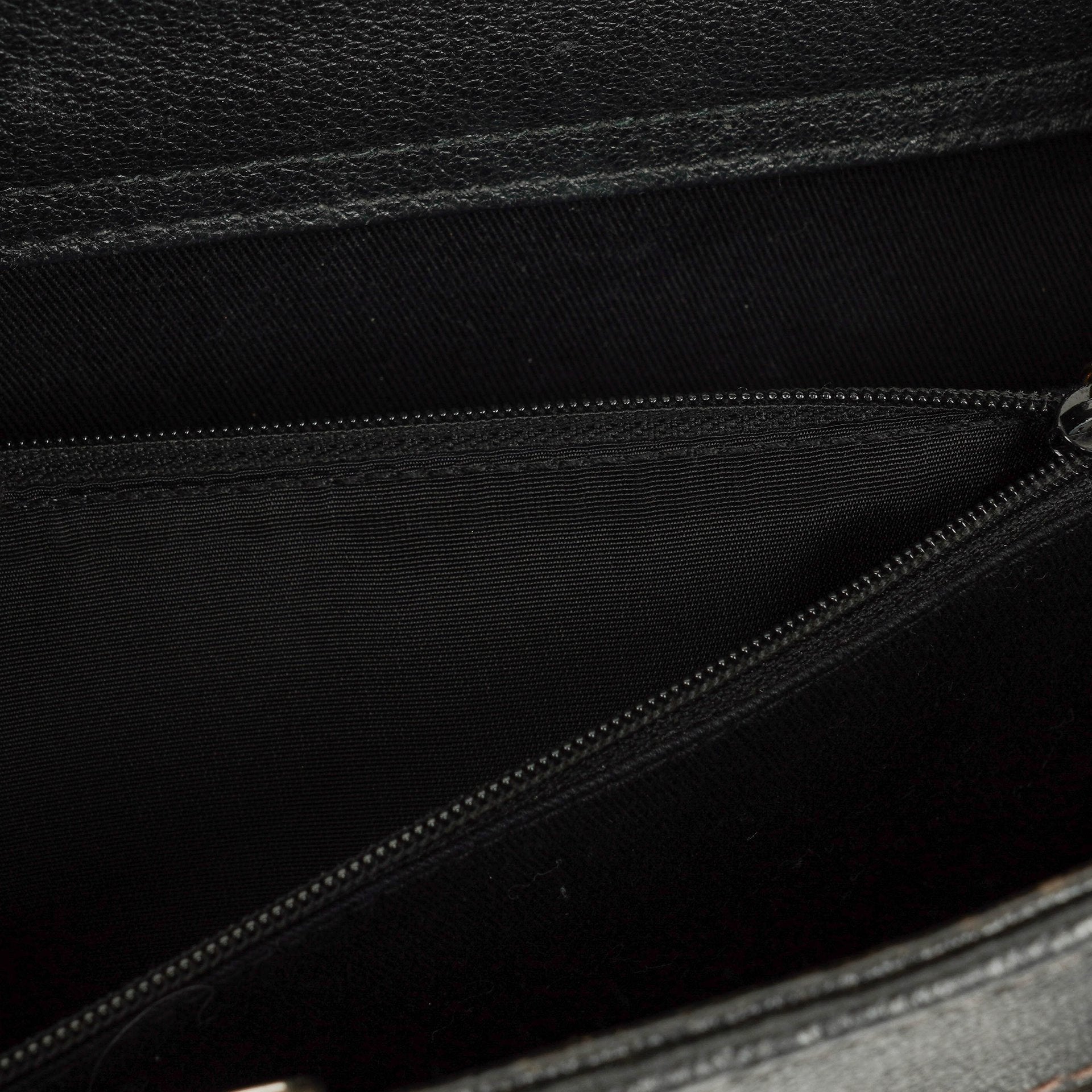 Gucci Diana Bamboo Tote aus schwarzem Vintage-Wildleder und Leder