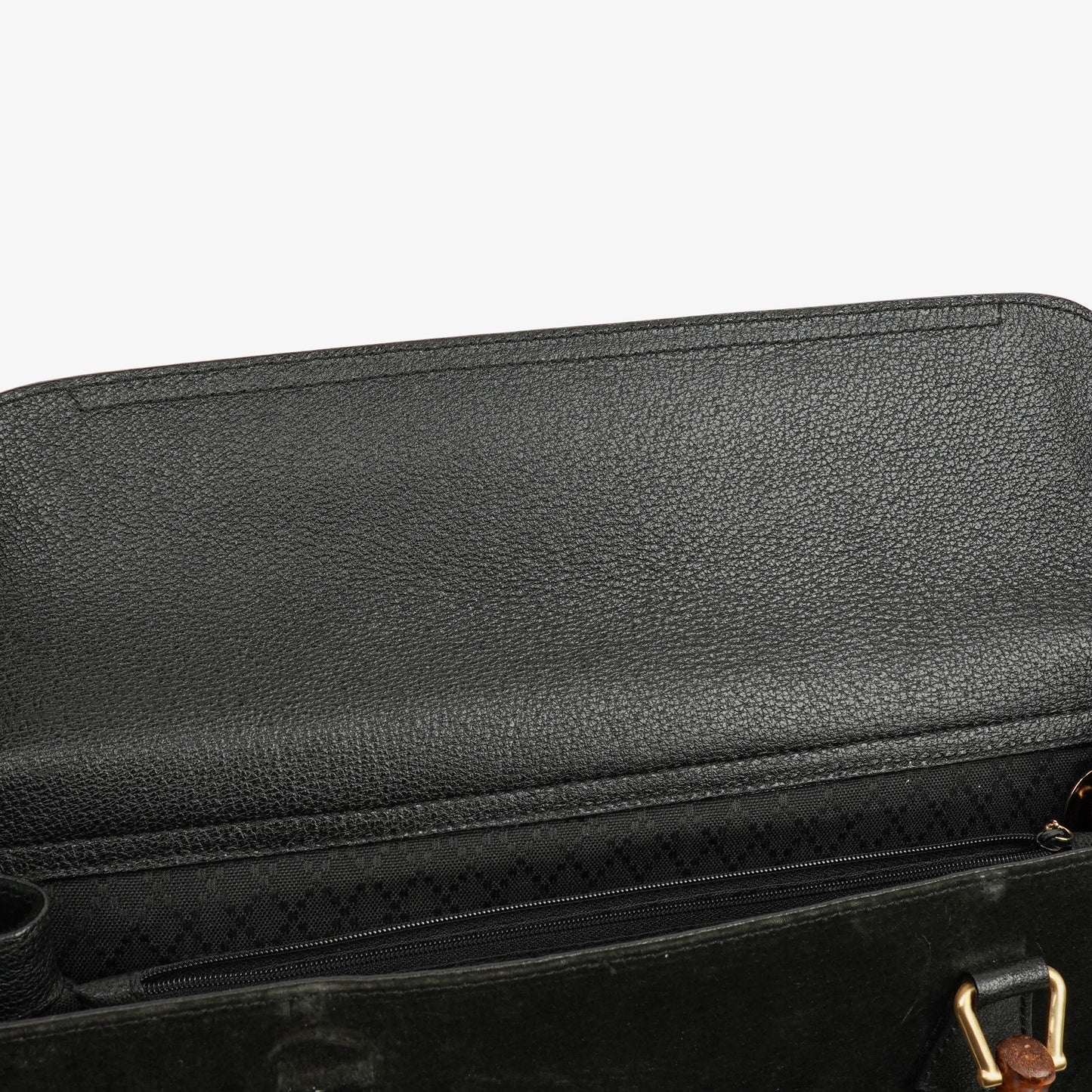 Gucci Vintage Tote aus schwarzem Wildleder mit Bambus
