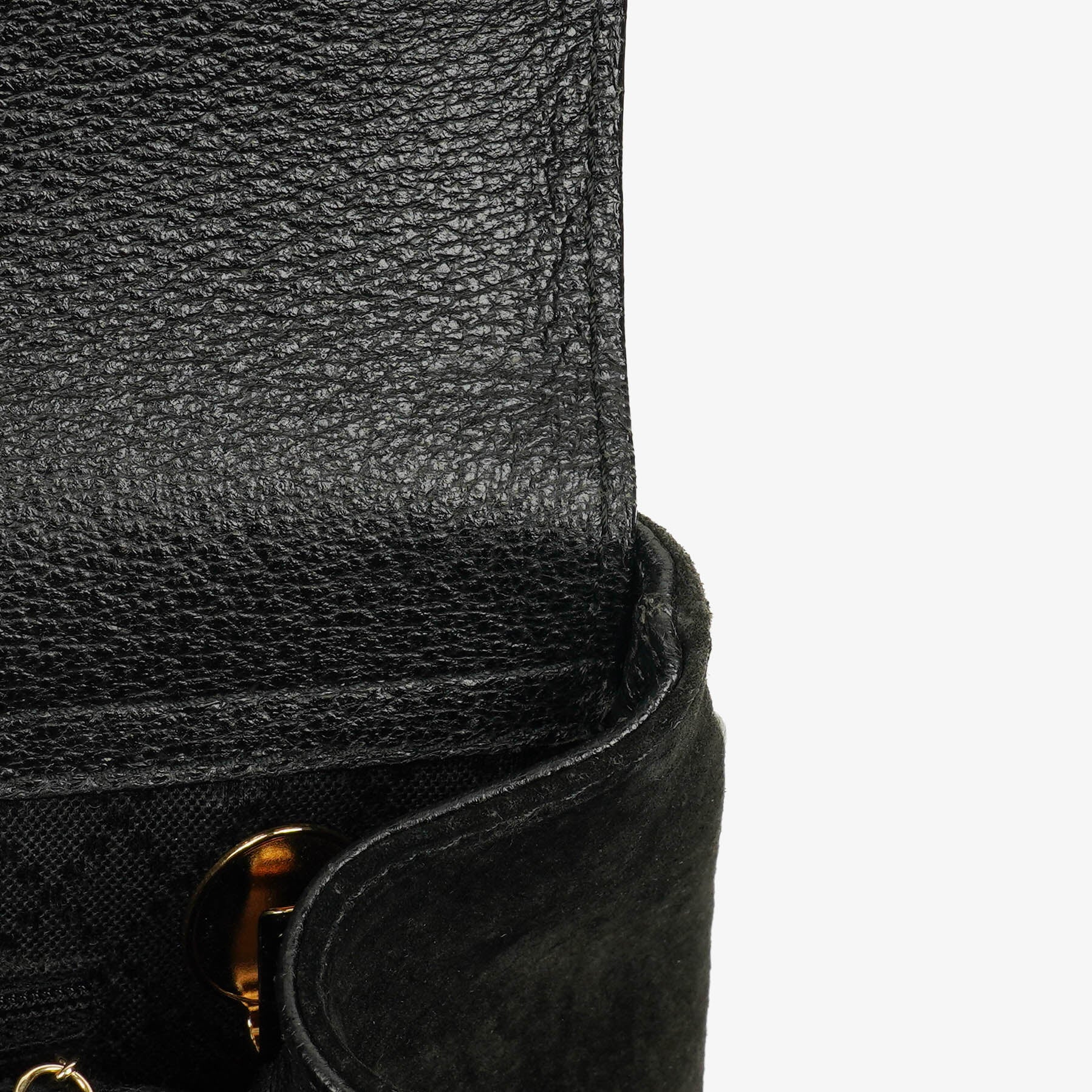 Gucci Vintage Tote aus schwarzem Wildleder mit Bambus