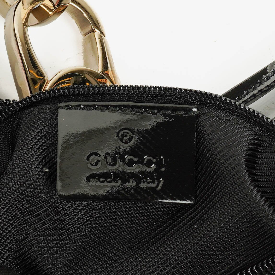 Gucci Ring Hobo Bag aus schwarz/navy GG Canvas mit geflochtenem Griff