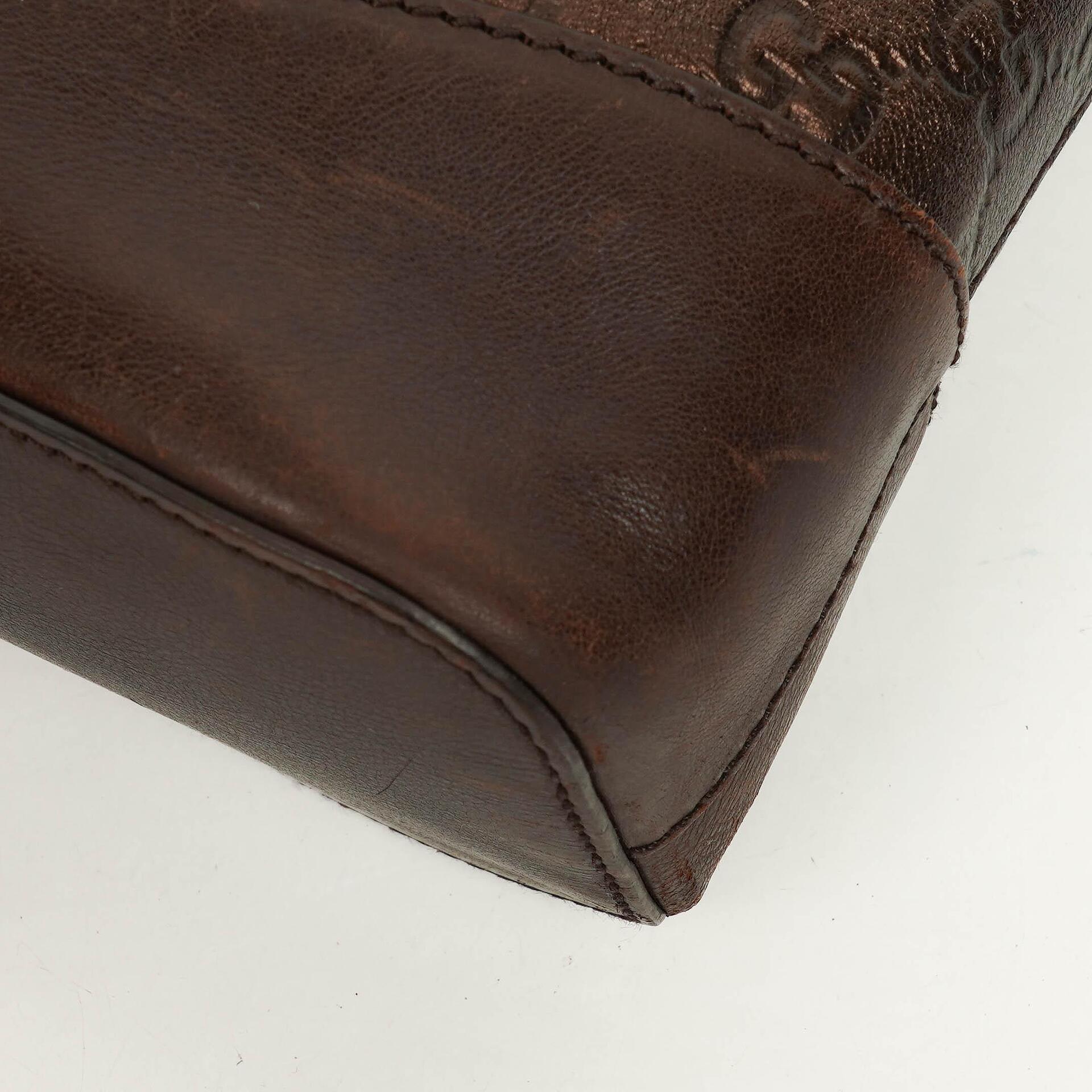 Gucci Hobo Bag aus Guccissima Leder in Bronze