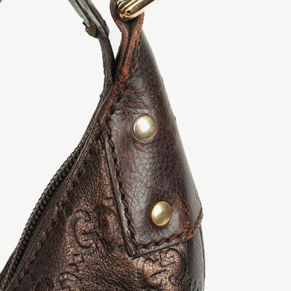 Gucci Hobo Bag aus Guccissima Leder in Bronze