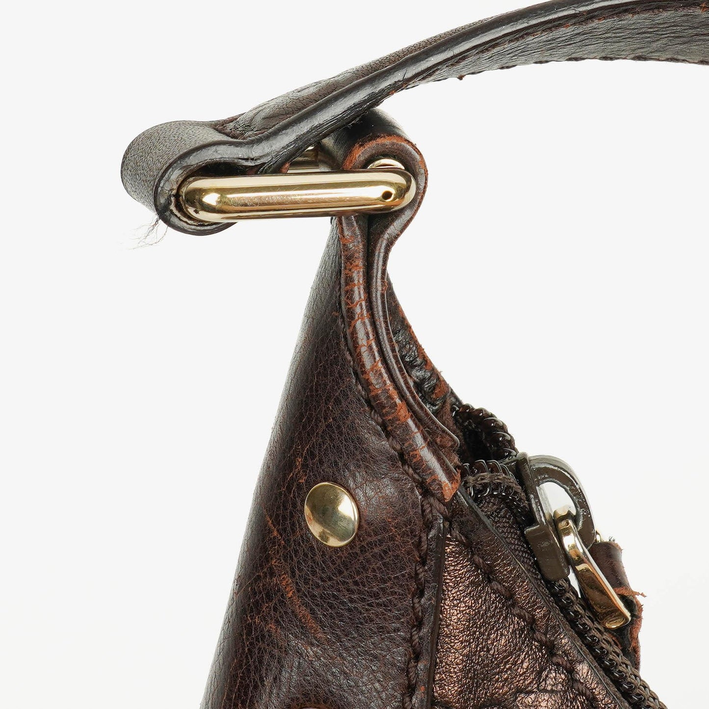 Gucci Hobo Bag aus Guccissima Leder in Bronze