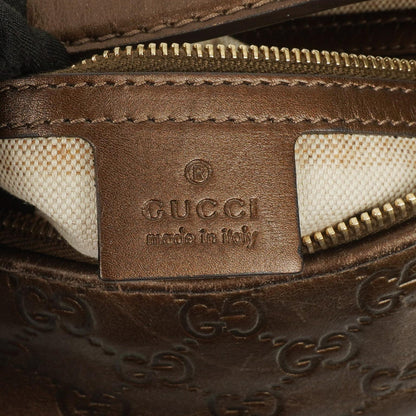 Gucci Heart Bit Hobo-Tasche aus bronzefarbenem Metallic Guccissima Leder