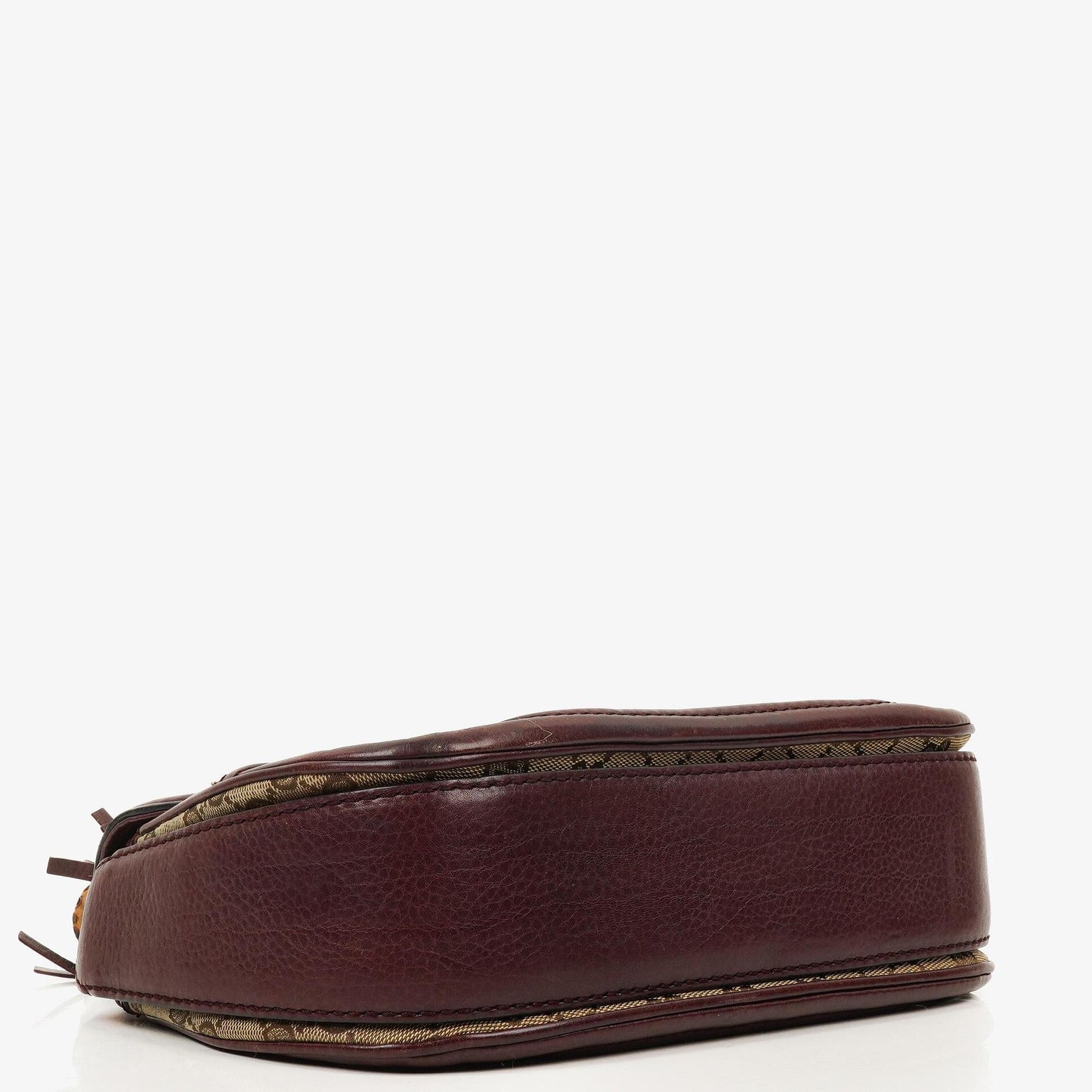Gucci Medium New Convertible Bamboo Top Handle Tasche aus braunem GG Canvas