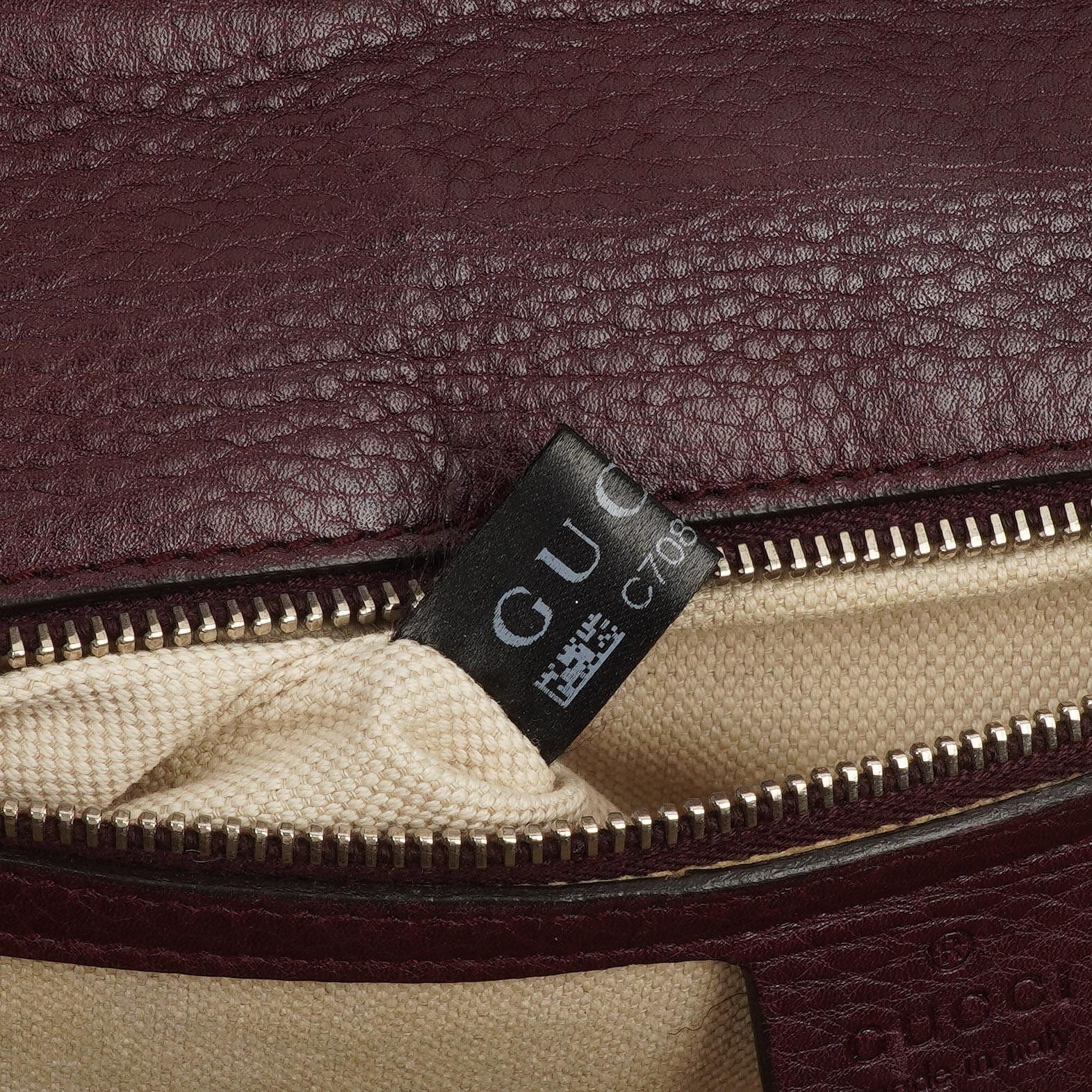 Gucci Medium New Convertible Bamboo Top Handle Tasche aus braunem GG Canvas