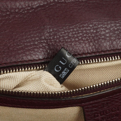 Gucci Medium New Convertible Bamboo Top Handle Tasche aus braunem GG Canvas