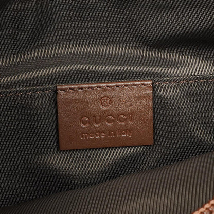 Gucci Kleine Hobo-Tasche aus braunem GG Canvas