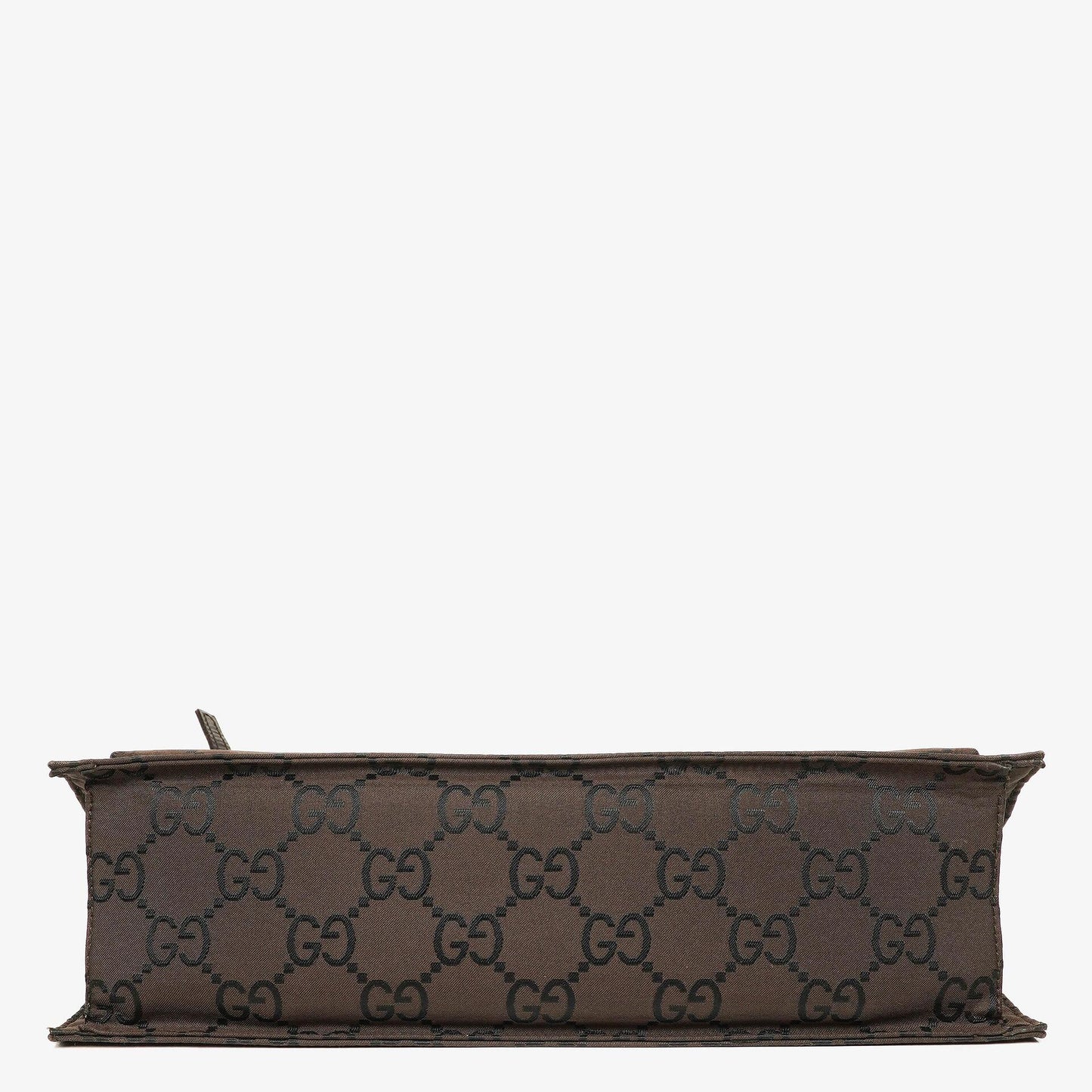 Gucci Braune GG Nylon Doppel-Taschen Schultertasche