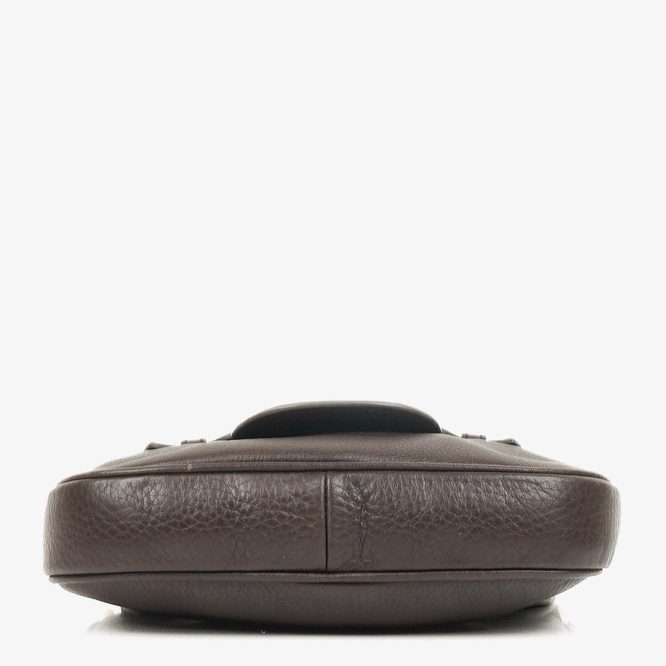 Gucci Dressage Umhängetasche aus braunem Leder
