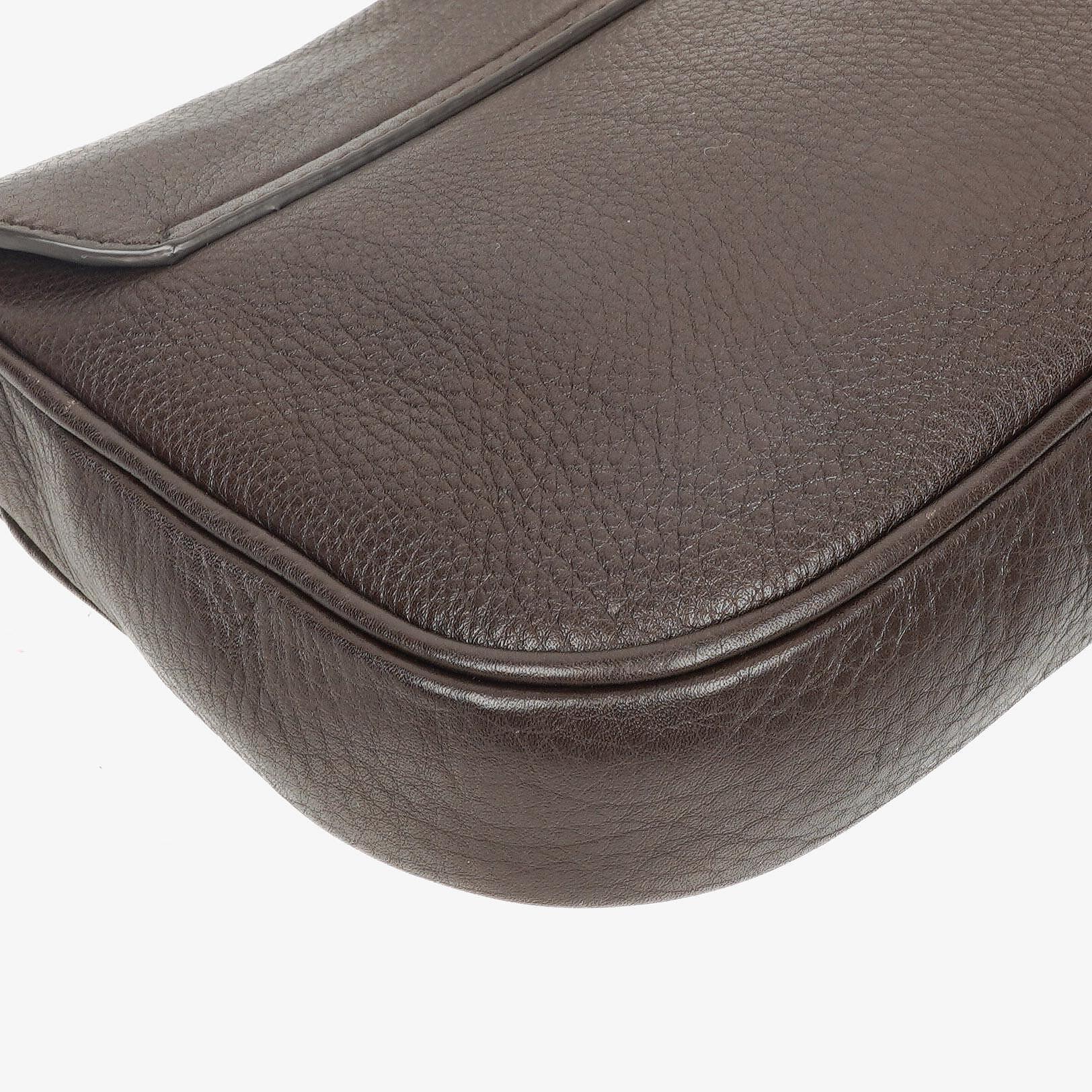 Gucci Dressage Umhängetasche aus braunem Leder