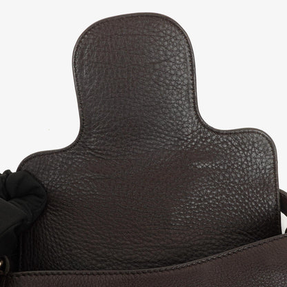 Gucci Dressage Umhängetasche aus braunem Leder
