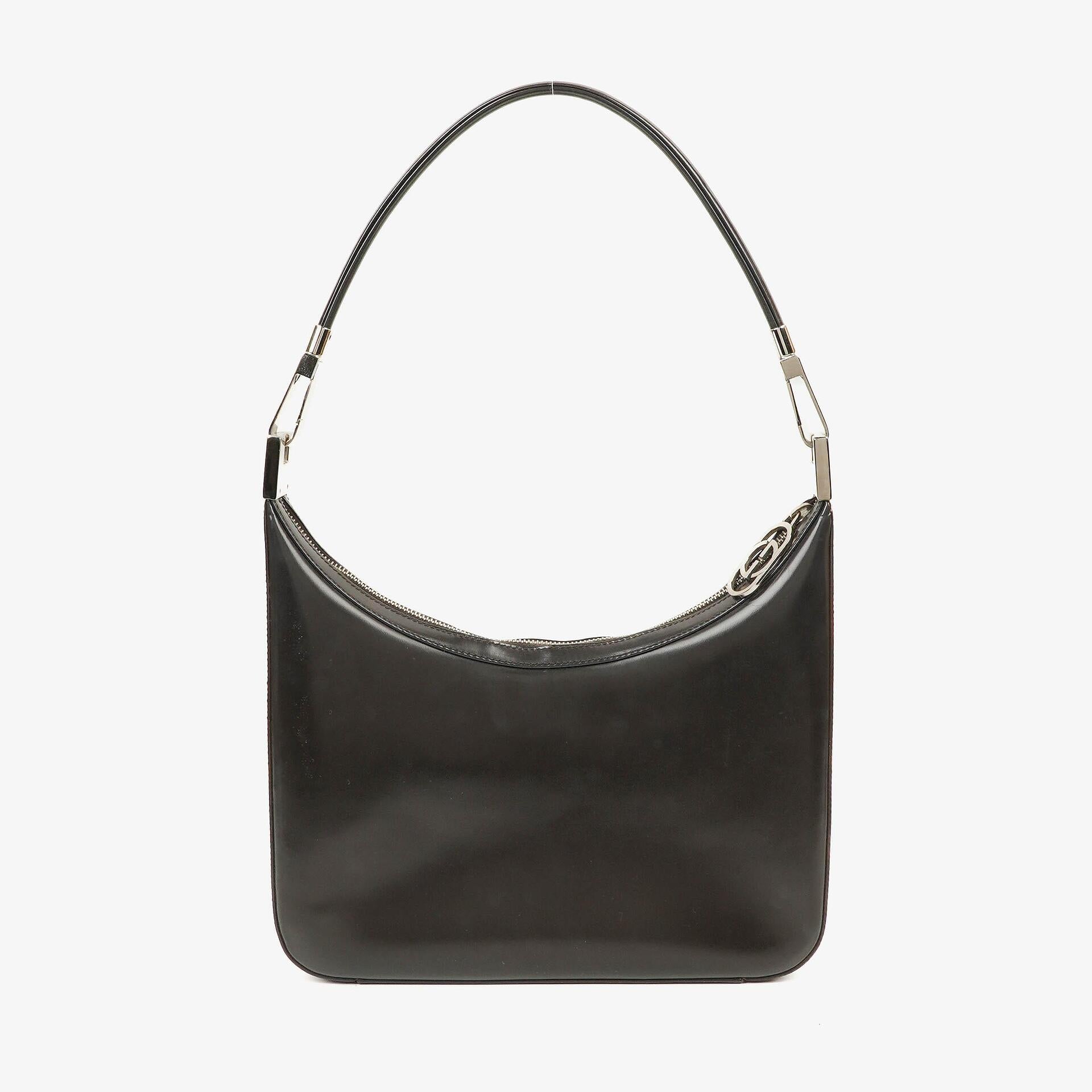 Gucci Schulter-Hobo-Tasche aus braunem Leder