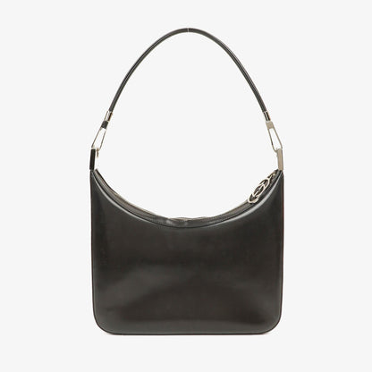 Gucci Schulter-Hobo-Tasche aus braunem Leder