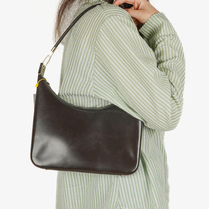 Gucci Schulter-Hobo-Tasche aus braunem Leder