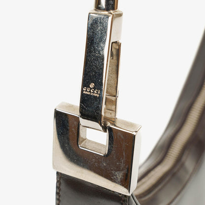 Gucci Schulter-Hobo-Tasche aus braunem Leder
