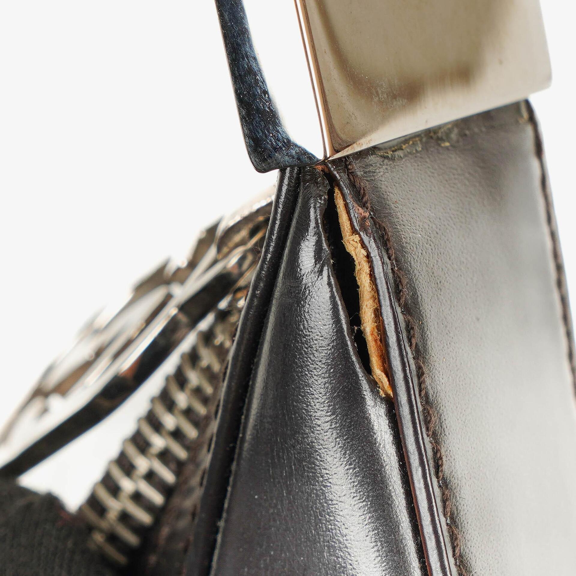 Gucci Schulter-Hobo-Tasche aus braunem Leder