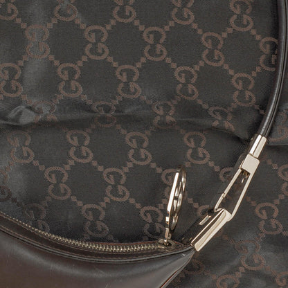 Gucci Schulter-Hobo-Tasche aus braunem Leder
