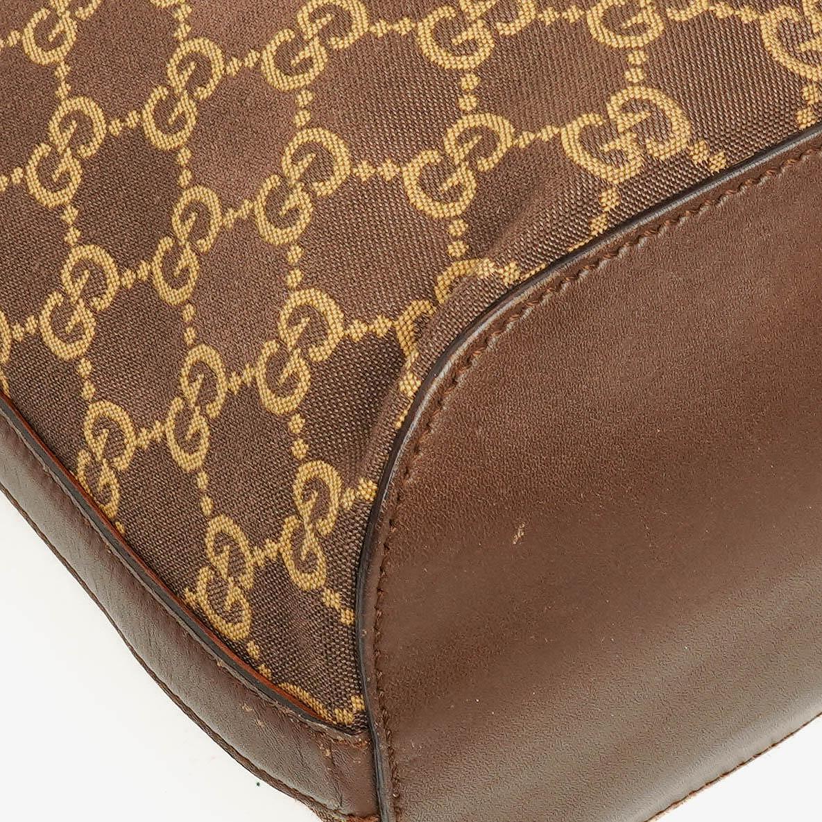 Gucci Tote Tasche aus braunem GG Monogram Canvas