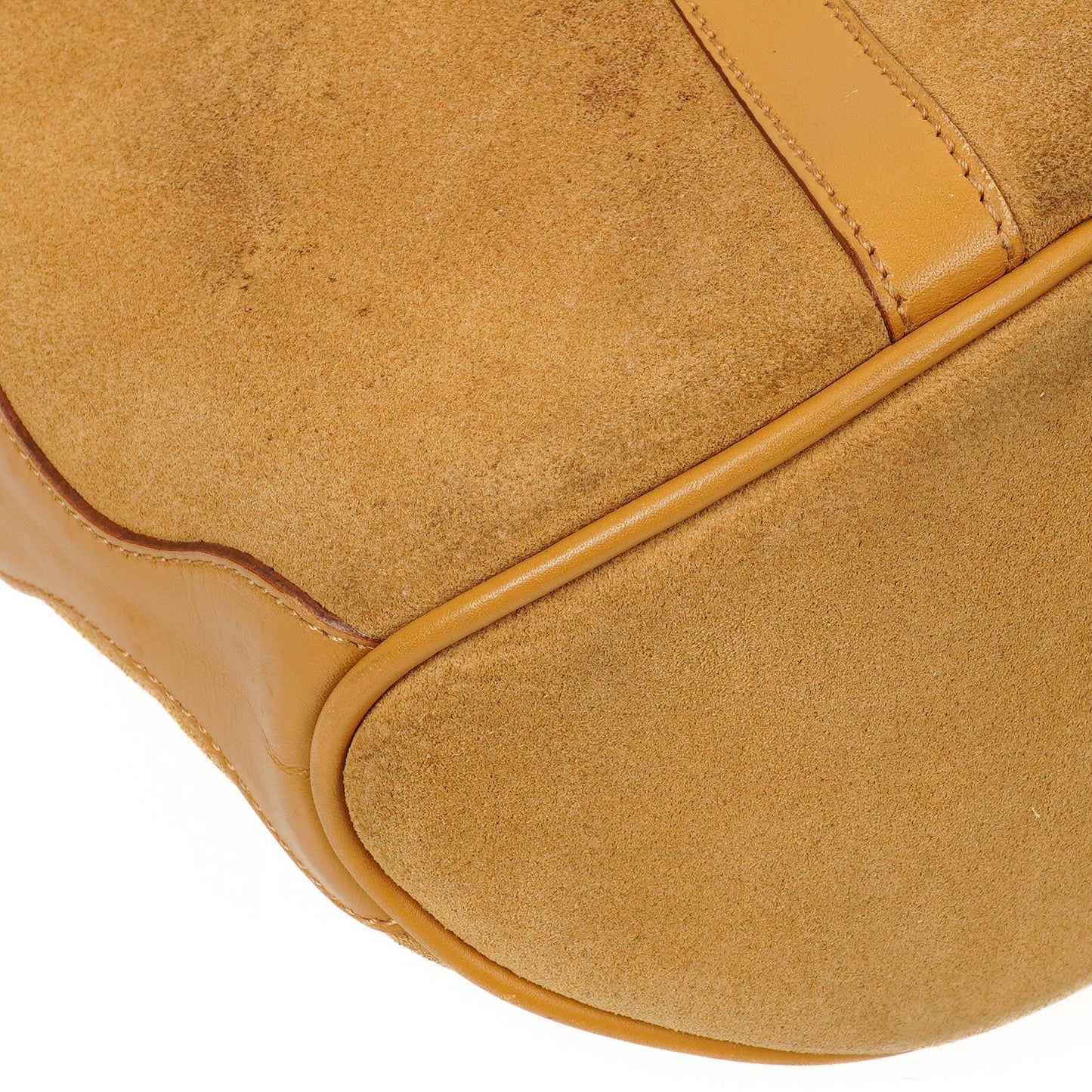 Gucci Obergrifftasche aus braunem Wildleder und Leder mit Bambusdetail