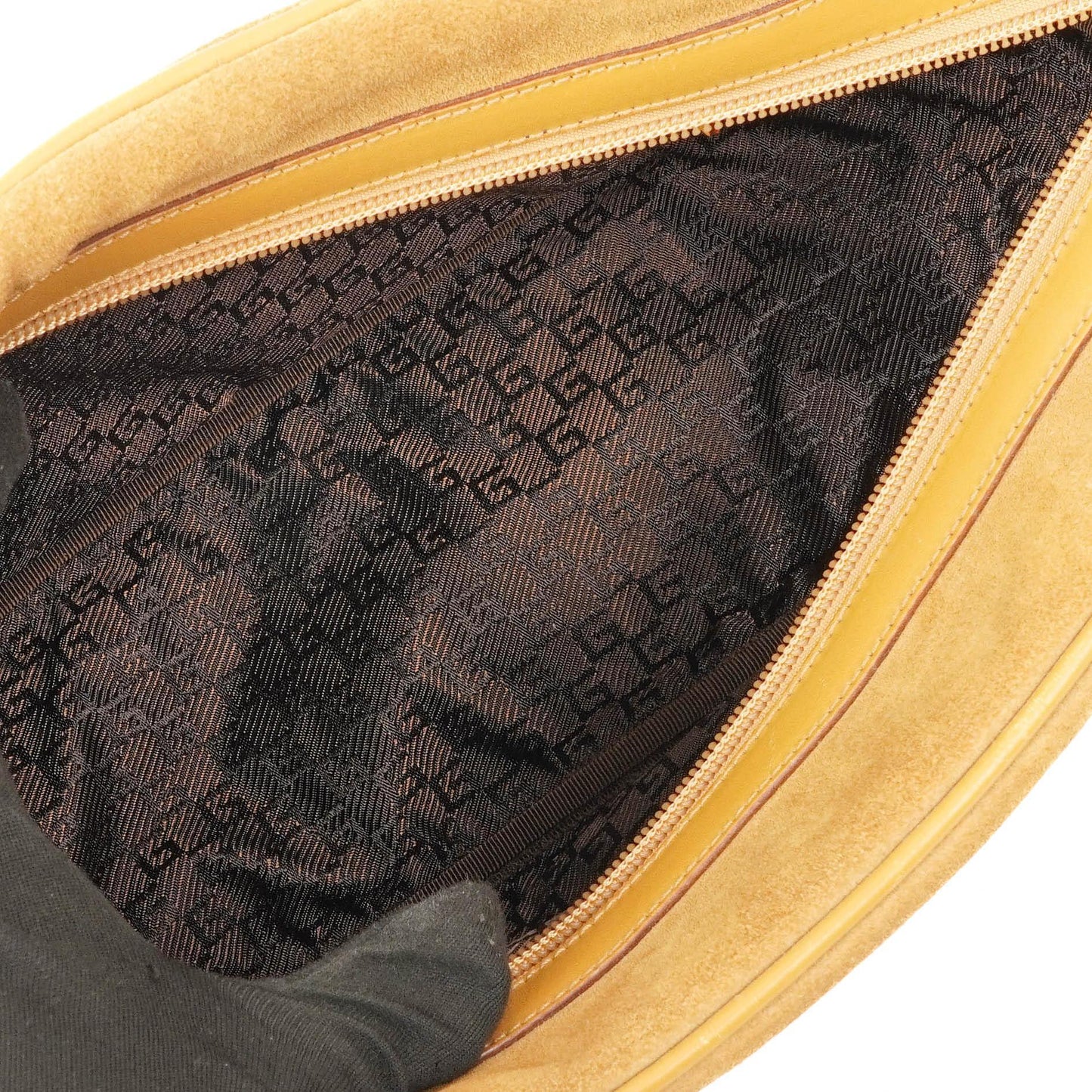 Gucci Obergrifftasche aus braunem Wildleder und Leder mit Bambusdetail