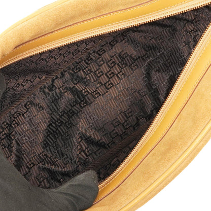 Gucci Obergrifftasche aus braunem Wildleder und Leder mit Bambusdetail