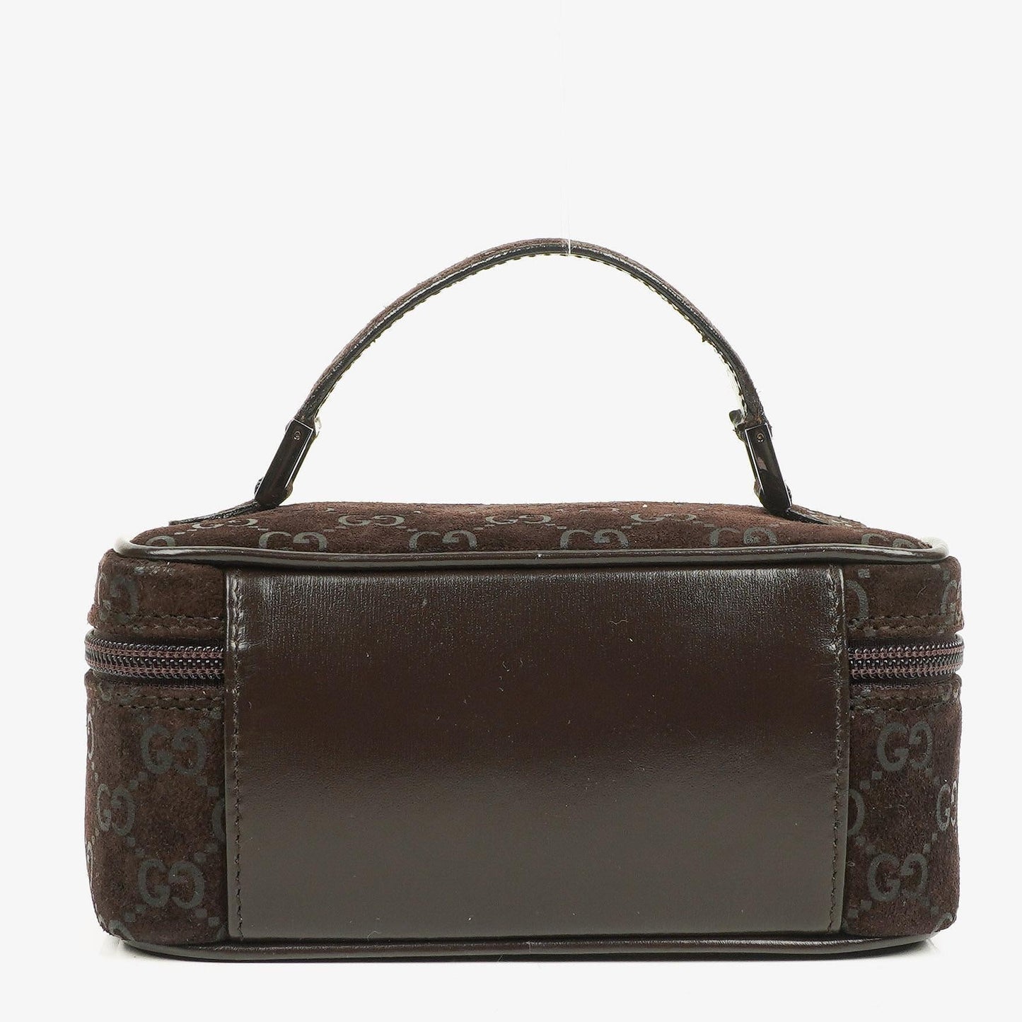 Gucci GG Vanity Tasche aus braunem Wildleder