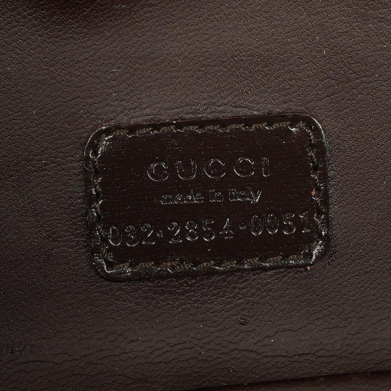 Gucci GG Vanity Tasche aus braunem Wildleder