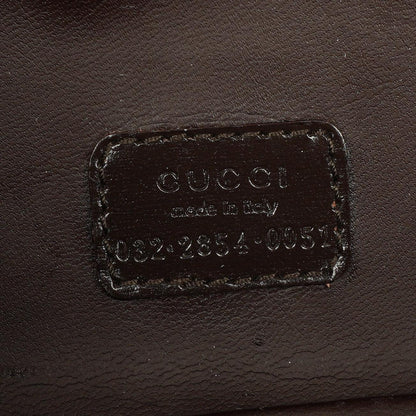 Gucci GG Vanity Tasche aus braunem Wildleder