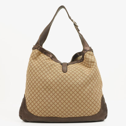 Gucci Braun/ Hellbeige Diamante Große New Jackie Hobo Tasche