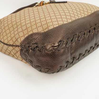 Gucci Braun/ Hellbeige Diamante Große New Jackie Hobo Tasche