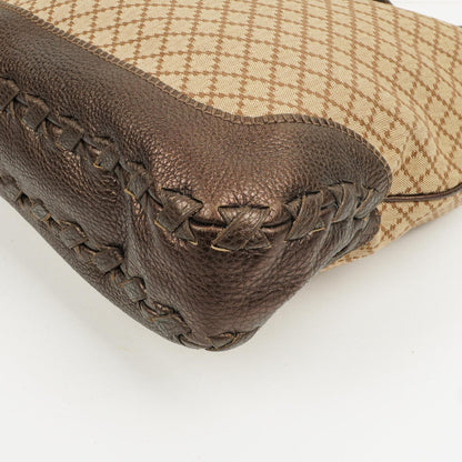 Gucci Braun/ Hellbeige Diamante Große New Jackie Hobo Tasche