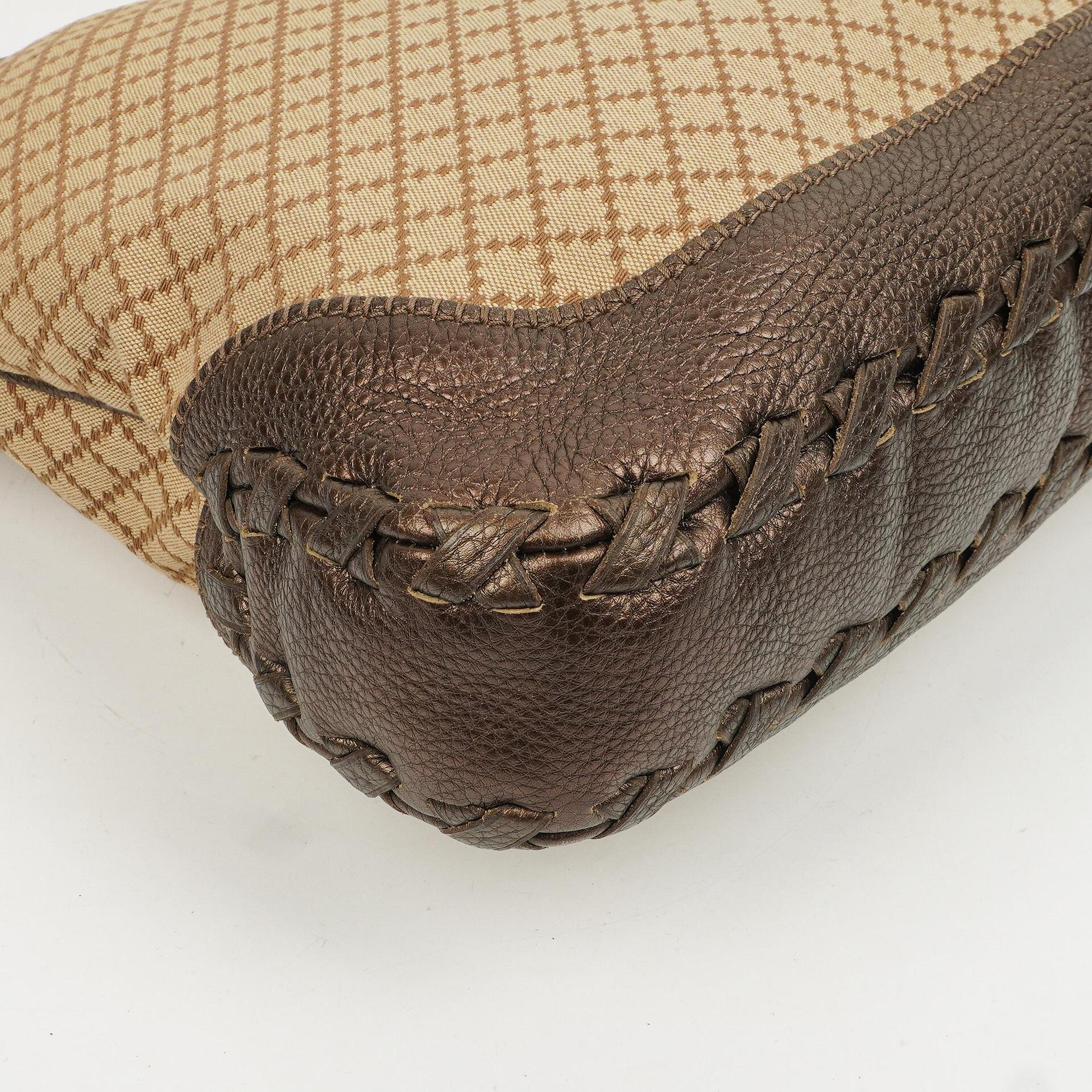 Gucci Braun/ Hellbeige Diamante Große New Jackie Hobo Tasche