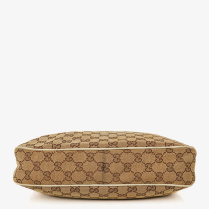 Gucci Charmy GG Canvas Hobo-Tasche in Beige