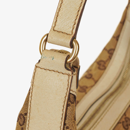 Gucci Charmy GG Canvas Hobo-Tasche in Beige