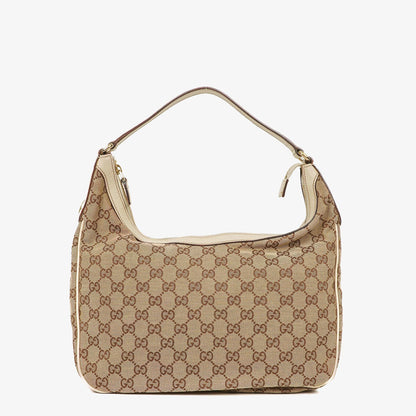Gucci Charmy Hobo-Tasche aus beigem GG Canvas