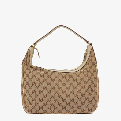 Gucci Charmy Hobo-Tasche aus beigem GG Canvas