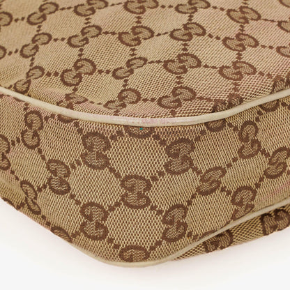 Gucci Charmy Hobo-Tasche aus beigem GG Canvas