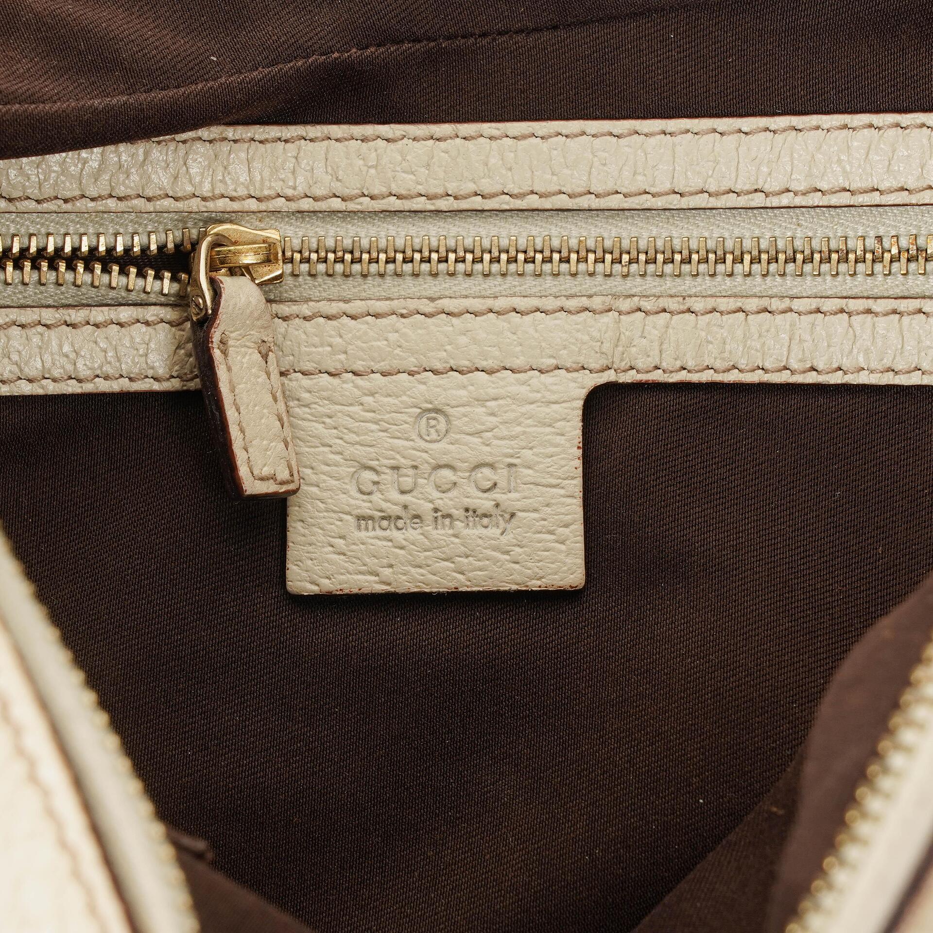 Gucci Charmy Hobo-Tasche aus beigem GG Canvas