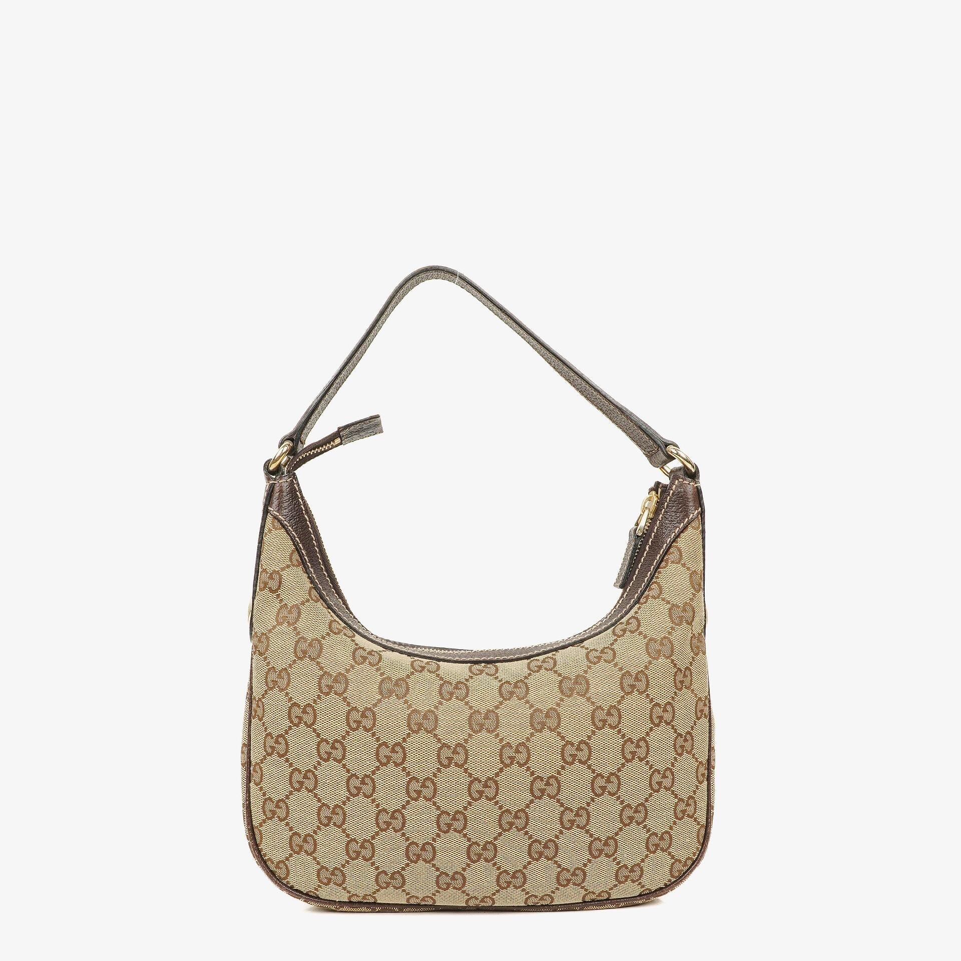 Gucci Charmy Hobo-Tasche aus beigem GG Canvas