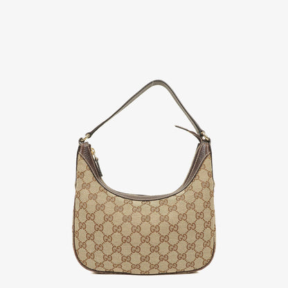 Gucci Charmy Hobo-Tasche aus beigem GG Canvas