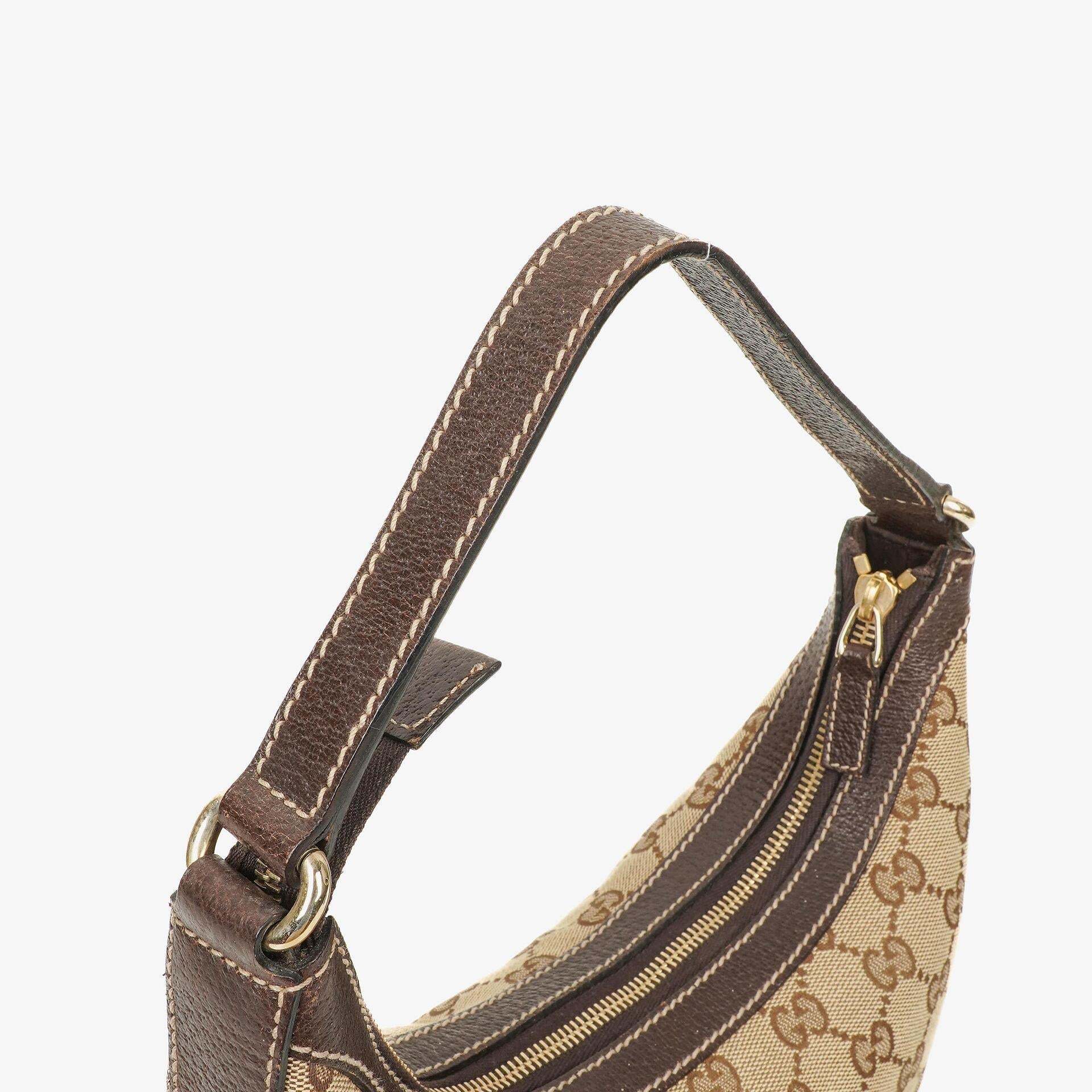 Gucci Charmy Hobo-Tasche aus beigem GG Canvas