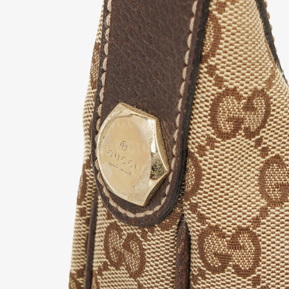 Gucci Charmy Hobo-Tasche aus beigem GG Canvas